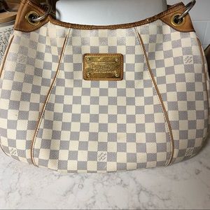 Louis Vuitton Galleria PM White Damier Azur Canvas